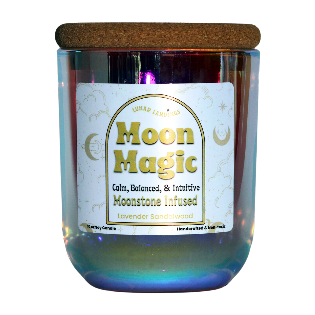 Moonstone Crystal Soy Candle