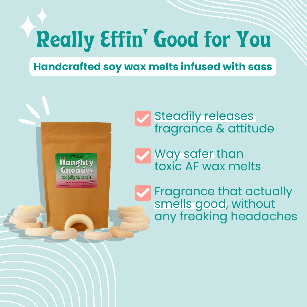 Naughty Gnomies, Candy Cane Wax Melts