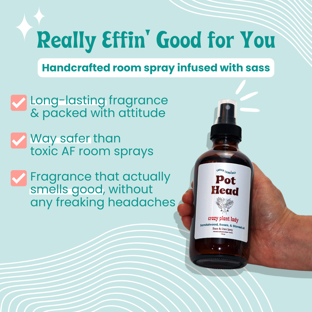Sandalwood Rose Room & Linen Spray, Pot Head Room Spray