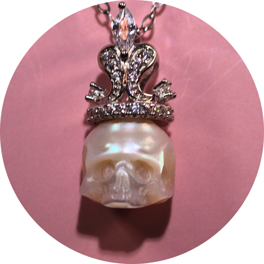 Pearl Siren Queen Necklace with Hand Crafted Fresh Water Pearl