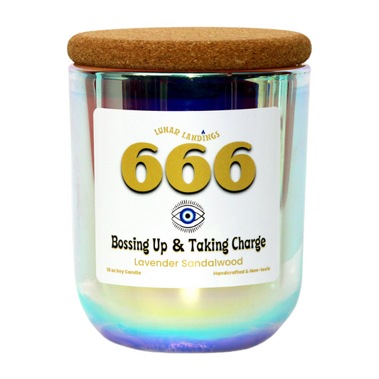 666 Blessing up and Taking Charge Manifestation Soy Candle