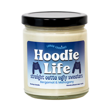 Hoodie Life, Bergamot & Mahogany Soy Candle