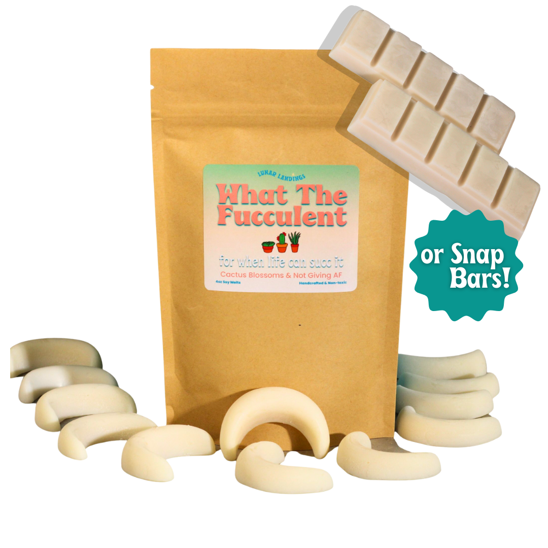 cashew the cactus What the Fucculent wax melts, funny soy wax melts, floral soy wax melts,  soy wax tarts, gift for plant lover – LunarLandings