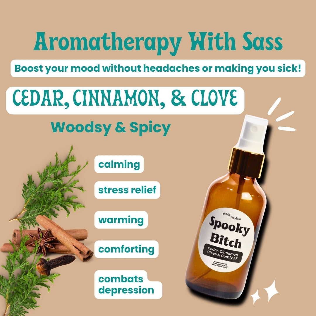 Essential Oil Room & Linen Spray: Cedar, Cinnamon, & Clove