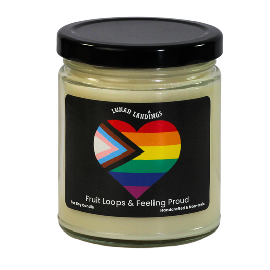 PRIDE Heart Soy Candle