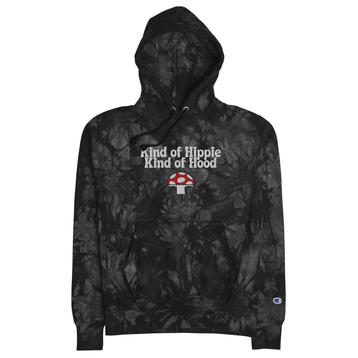 Kind of Hippie, Unisex Champion tie-dye hoodie