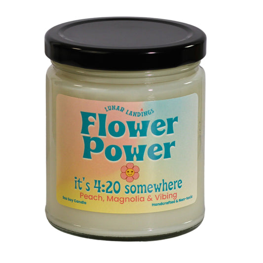 Peach Magnolia, Flower Power Soy Candle