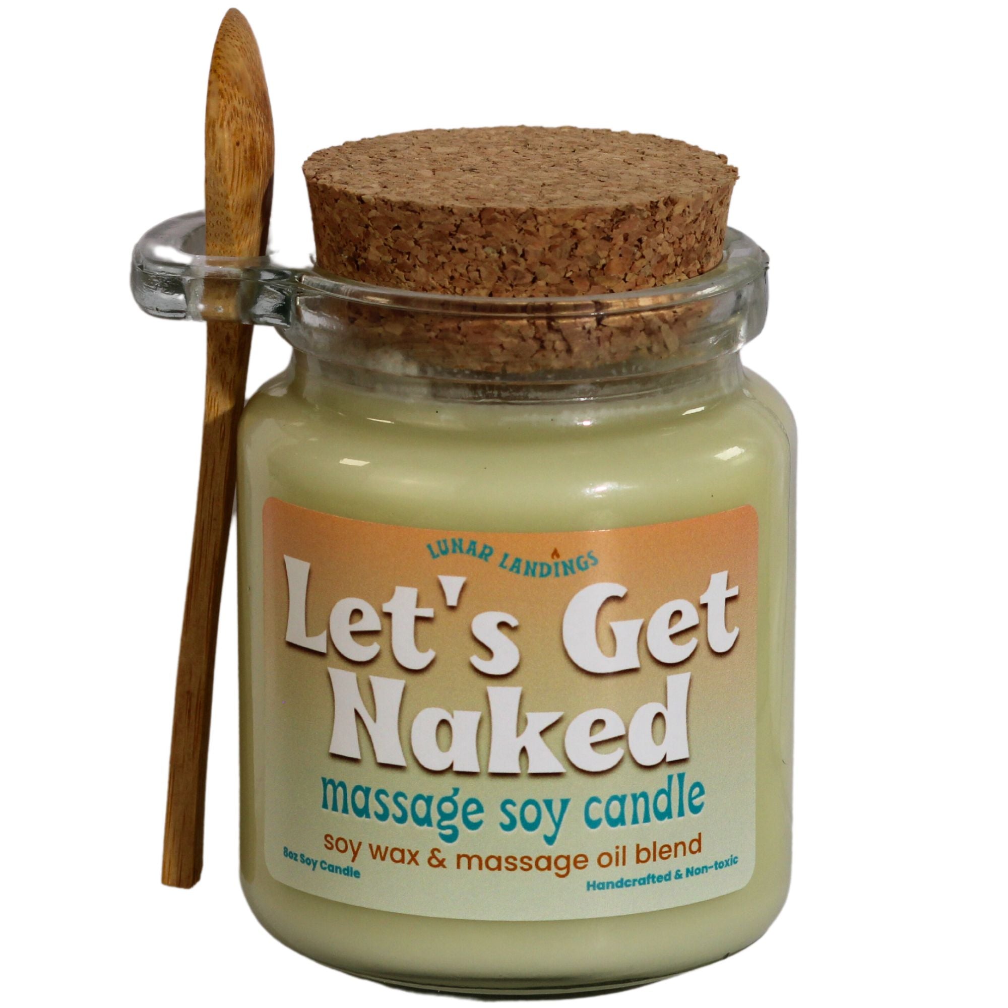 Let's Get Naked Massage Soy Candle – LunarLandings