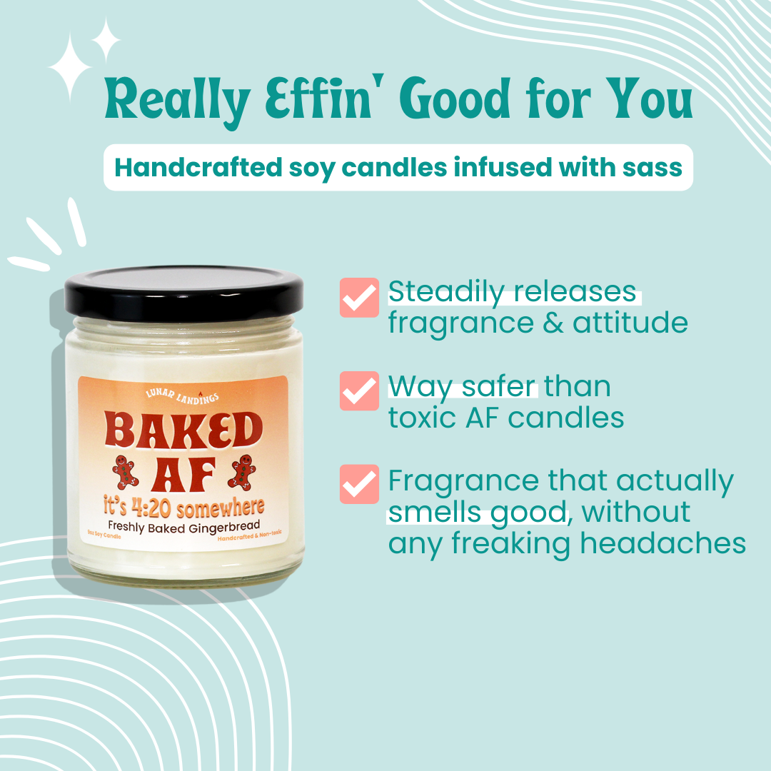Baked AF, Gingerbread Soy Candle