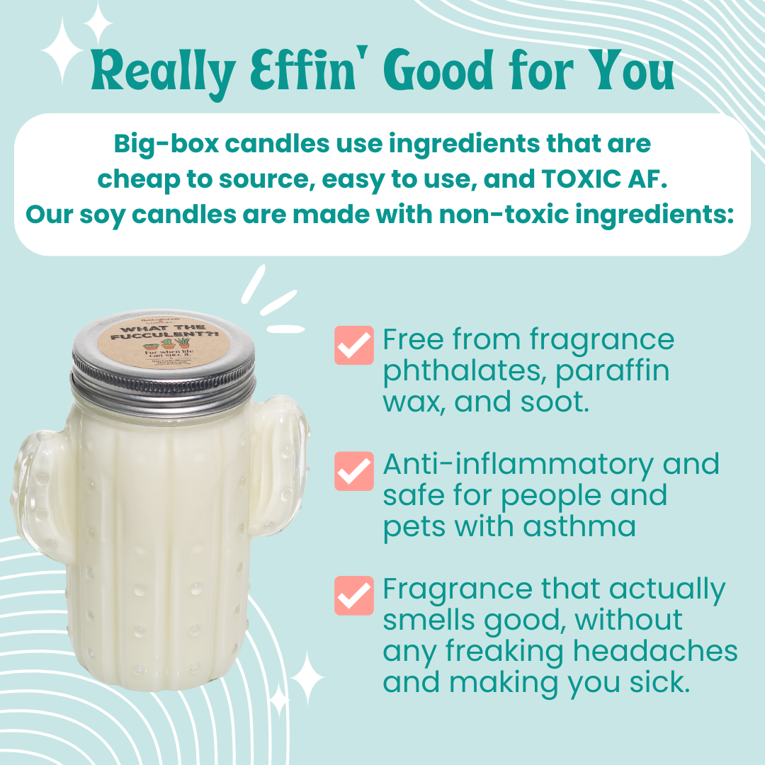 Cactus Container Soy Candle