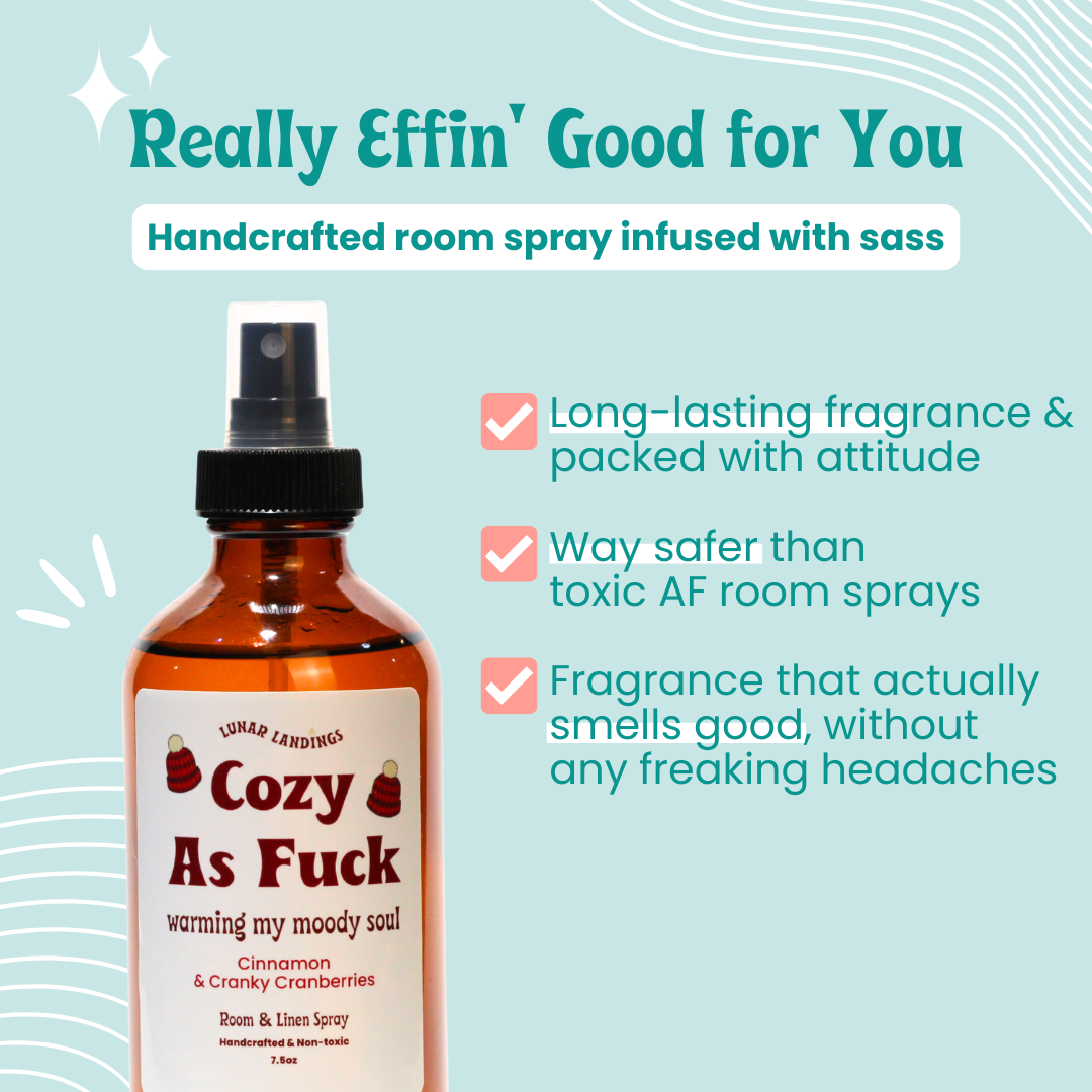 Cinnamon Cranberries, Cozy As Fuck Room & Linen Spray