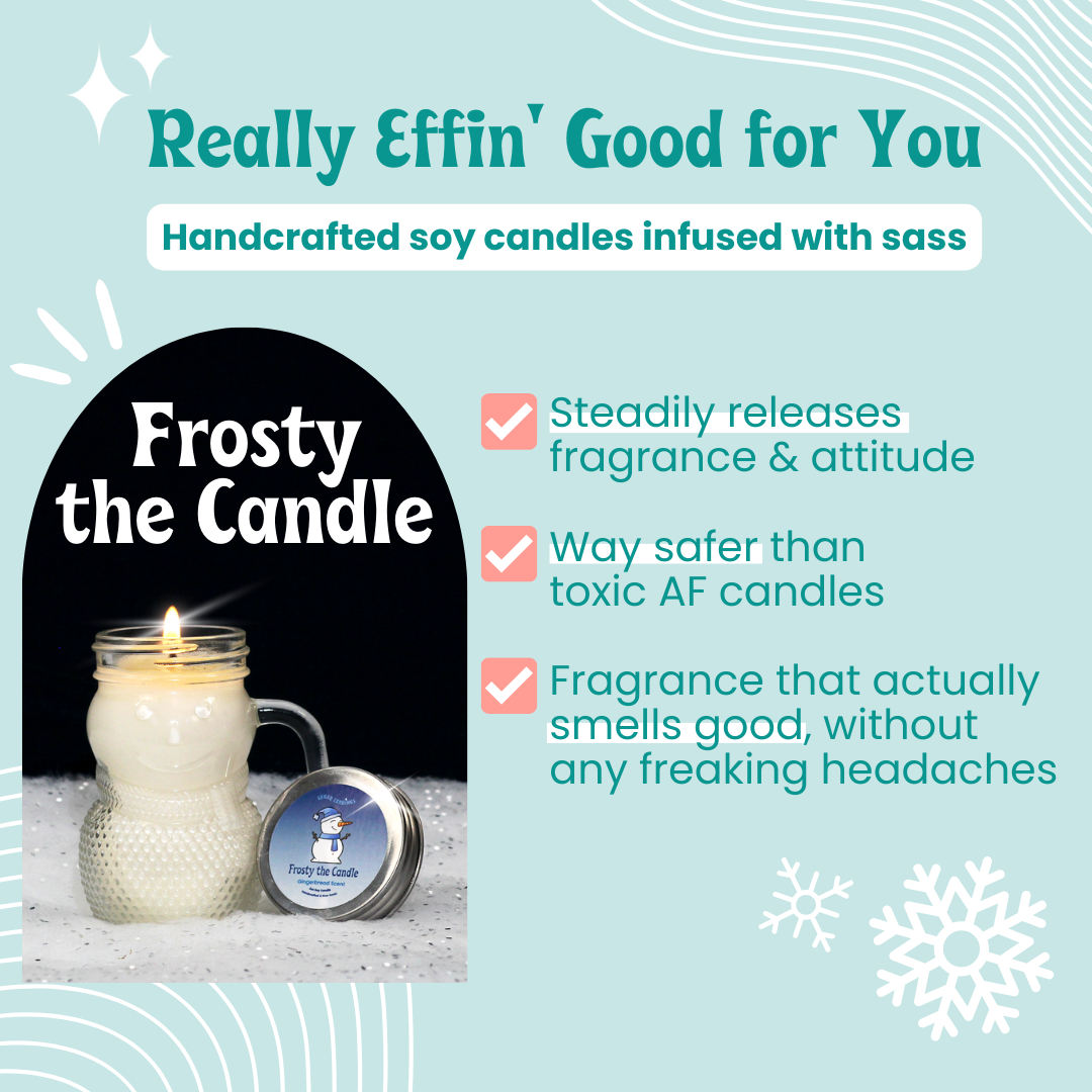 FREE Mini Snowman Candle (We'll Surprise You With A Festive Scent!) With Purchase over $125