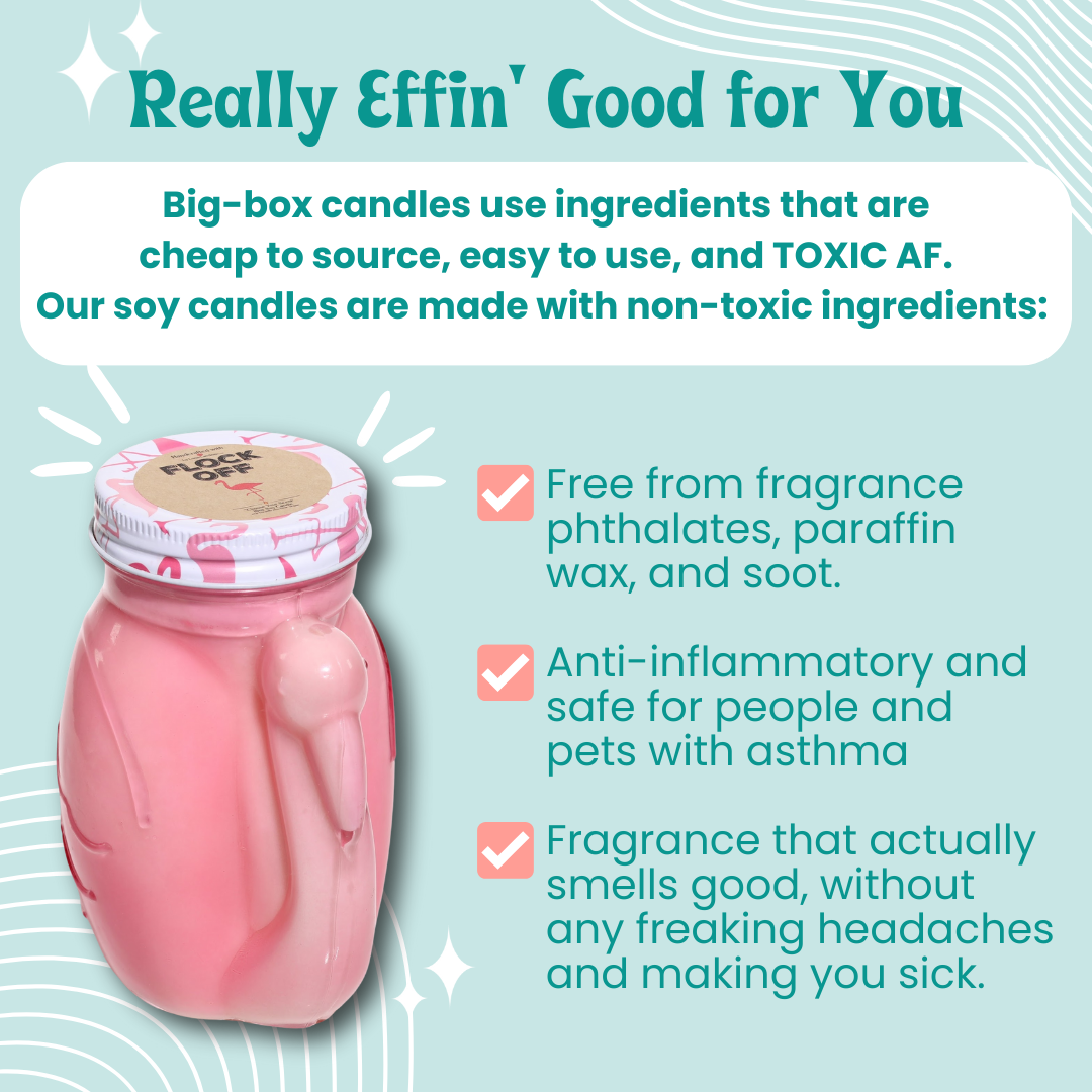 Flamingo Container Soy Candle