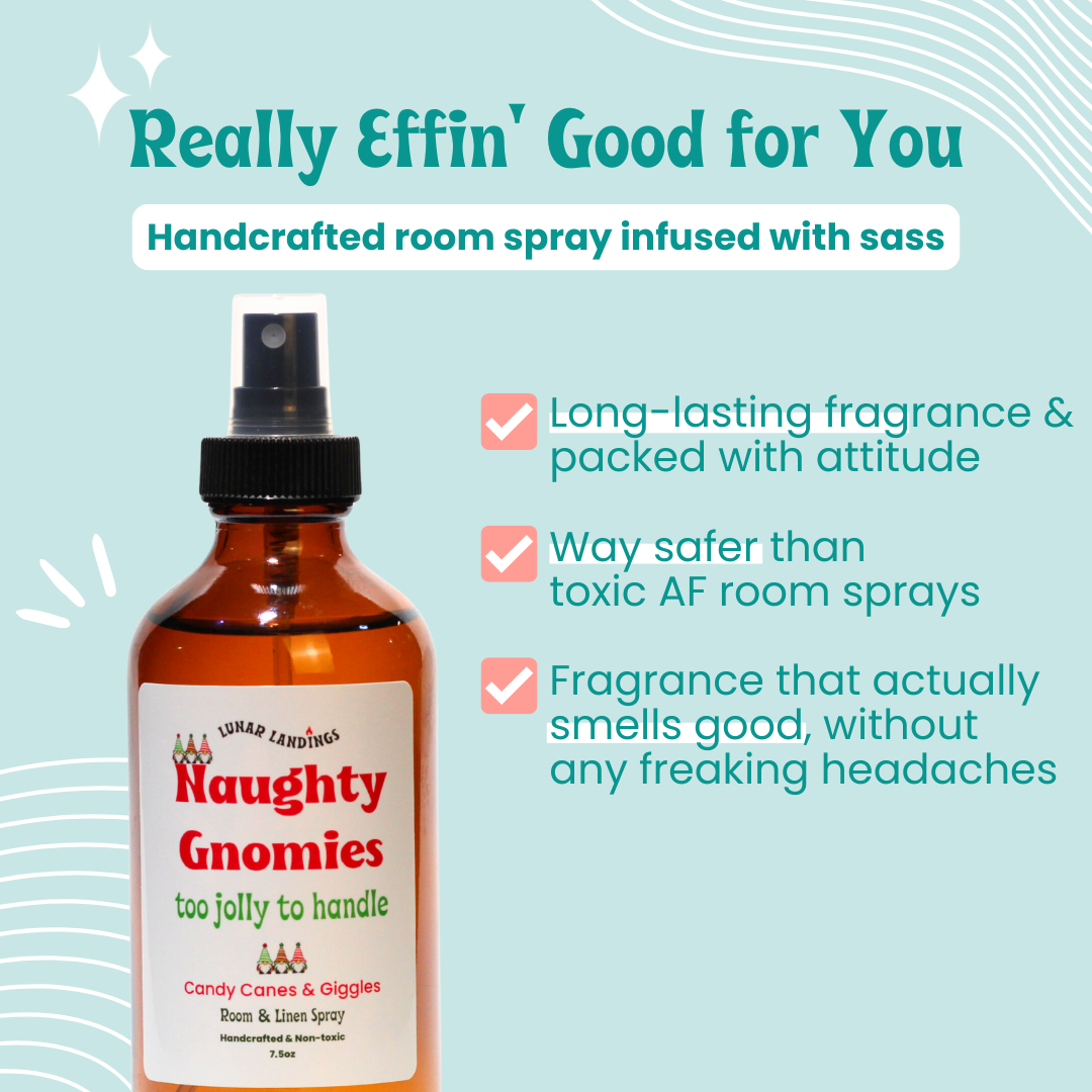 Naughty Gnomies Room & Linen Spray