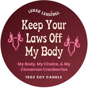 Protest Snowman Soy Candle – Large 16oz (Pick Your Protest Label)