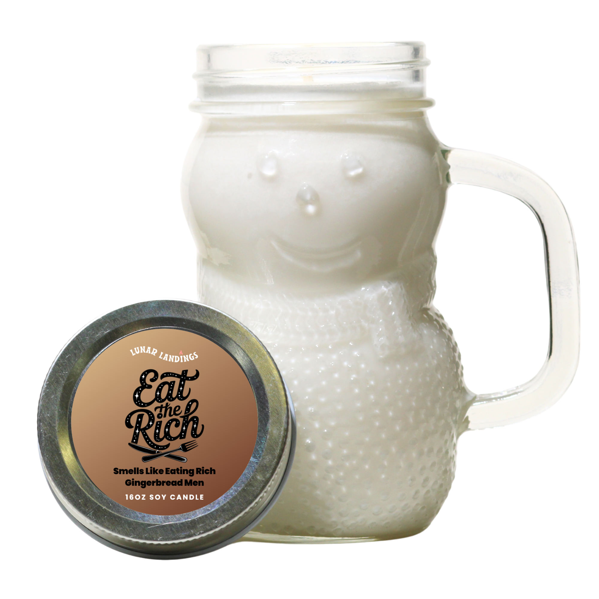 Protest Snowman Soy Candle – Large 16oz (Pick Your Protest Label)