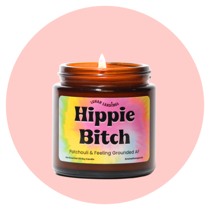 Hippie Bitch, Patchouli Essential Oil Soy Candle