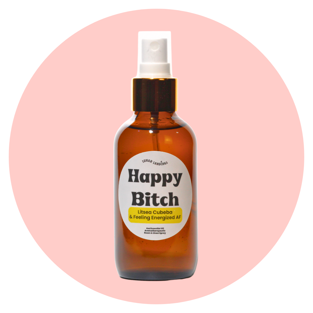 Happy Bitch Spray, Litsea Cubeba Pure Essential Oil Infused