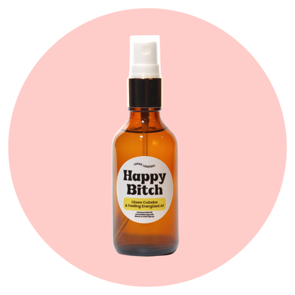 Happy Bitch Spray, Litsea Cubeba Pure Essential Oil Infused