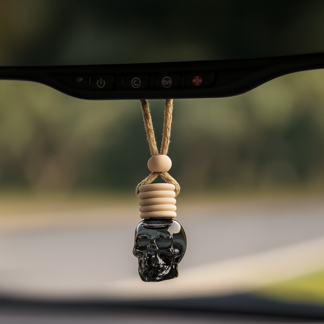 Hanging Skull Car Freshener, Limited Edition