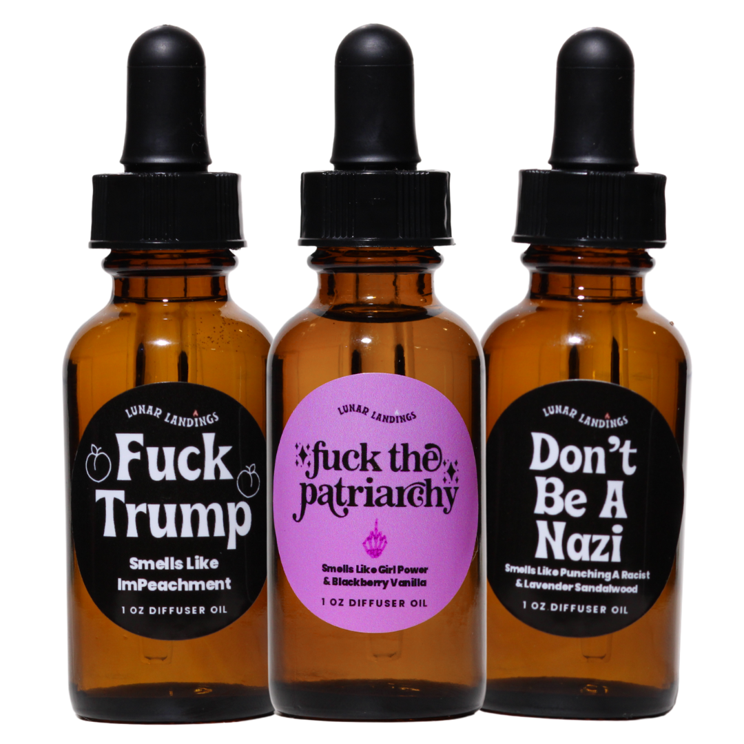 Political Protest Refill Dropper Bottle, 1oz Diffuser Oil