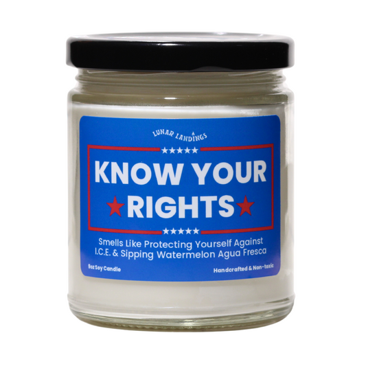 Smells Like Watermelon Agua Fresca & Know Your Rights Soy Candle