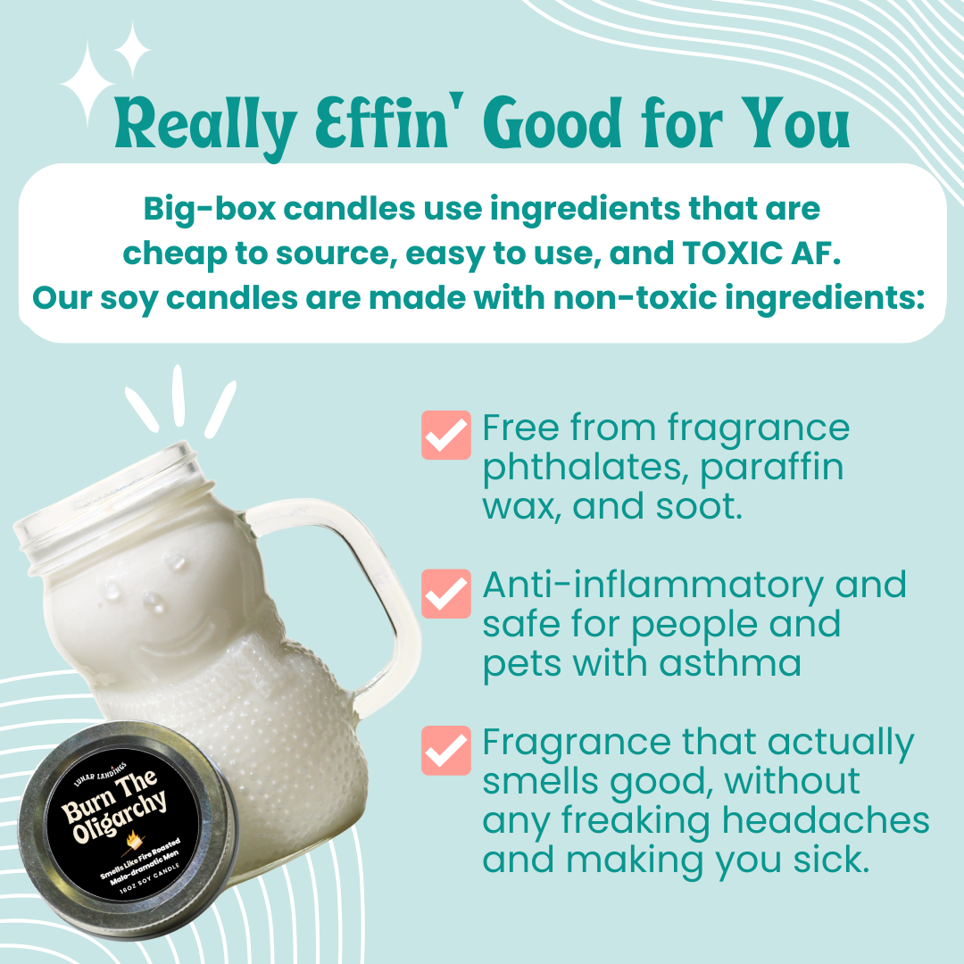 Protest Snowman Soy Candle – Large 16oz (Pick Your Protest Label)