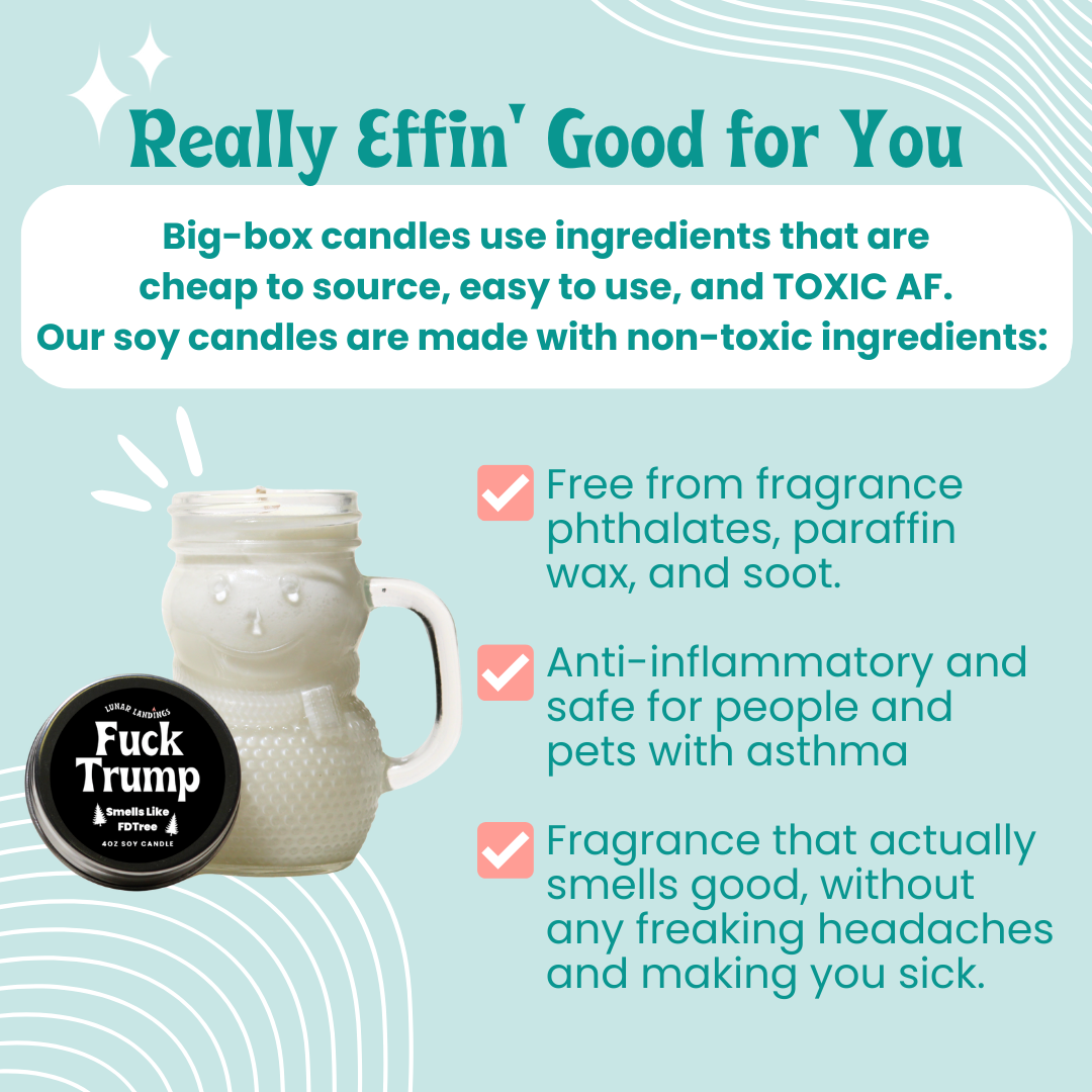 Protest Snowman Mini Soy Candle – Mini 4oz (Pick Your Protest Label)