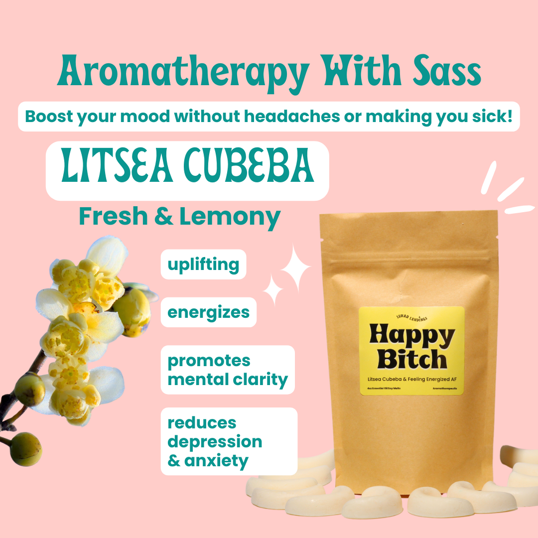 Happy Bitch, Litsea Cubeba Essential Oil Soy Wax Melts