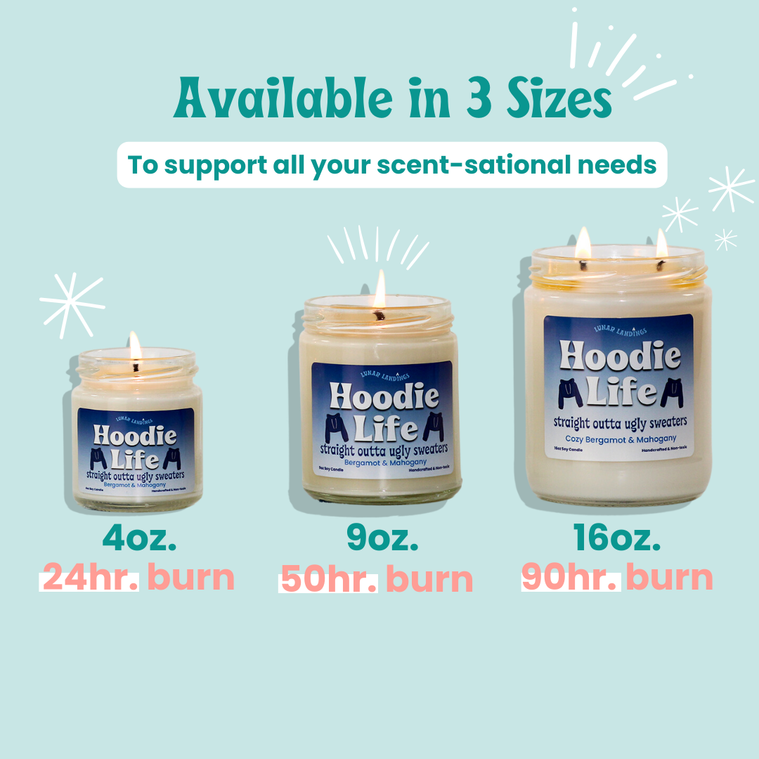 Hoodie Life, Bergamot & Mahogany Soy Candle