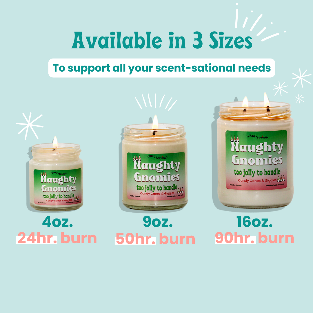 Naughty Gnomies, Candy Cane Soy Candle