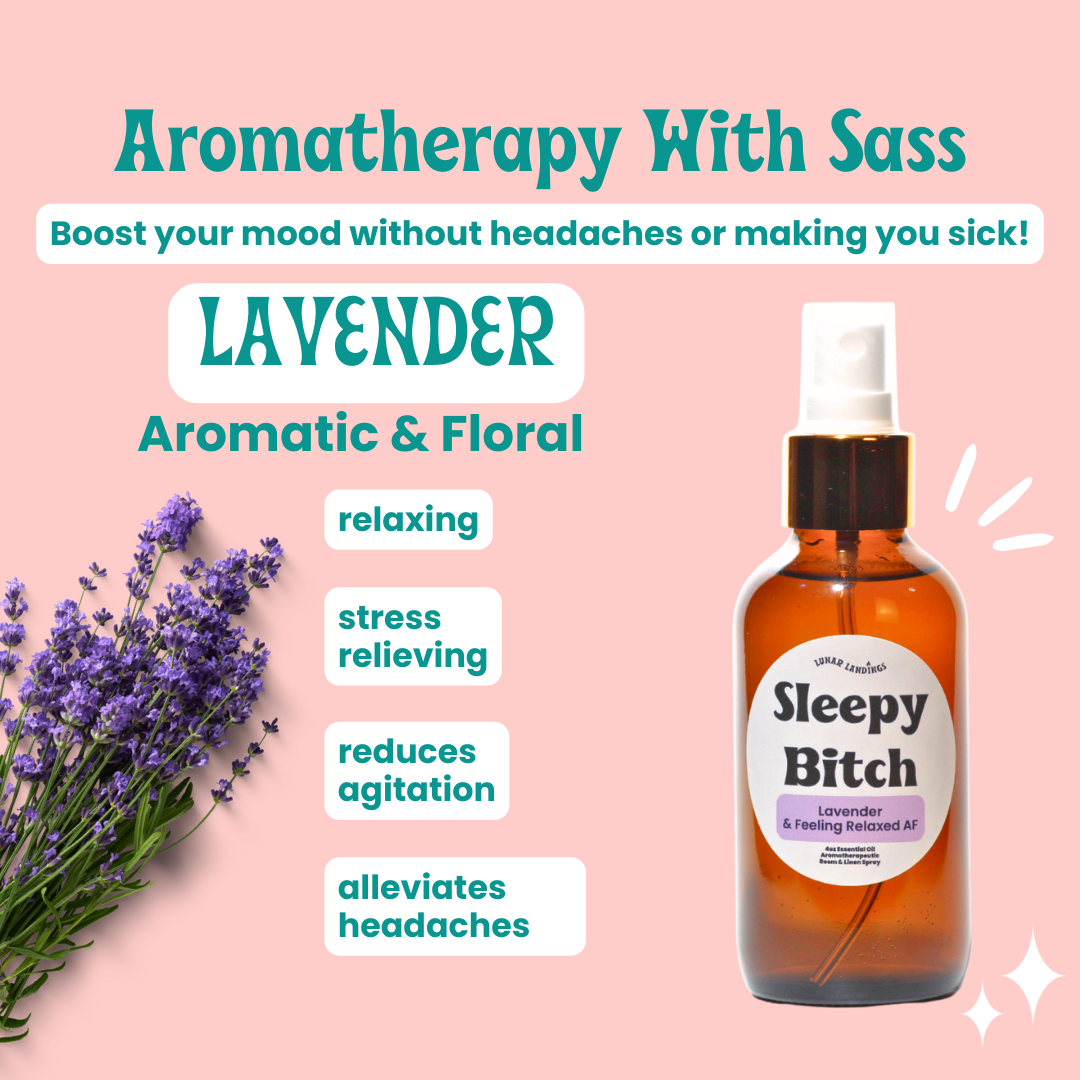 Sleepy Bitch Spray, Lavender Pure Essential Oil Infused