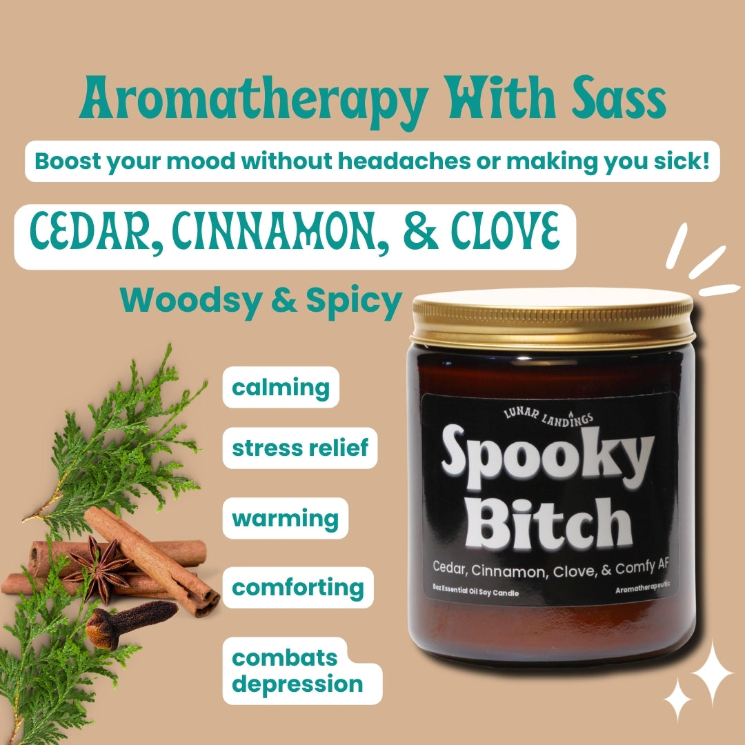 Essential Oil Candle: Cedar, Cinnamon, & Clove