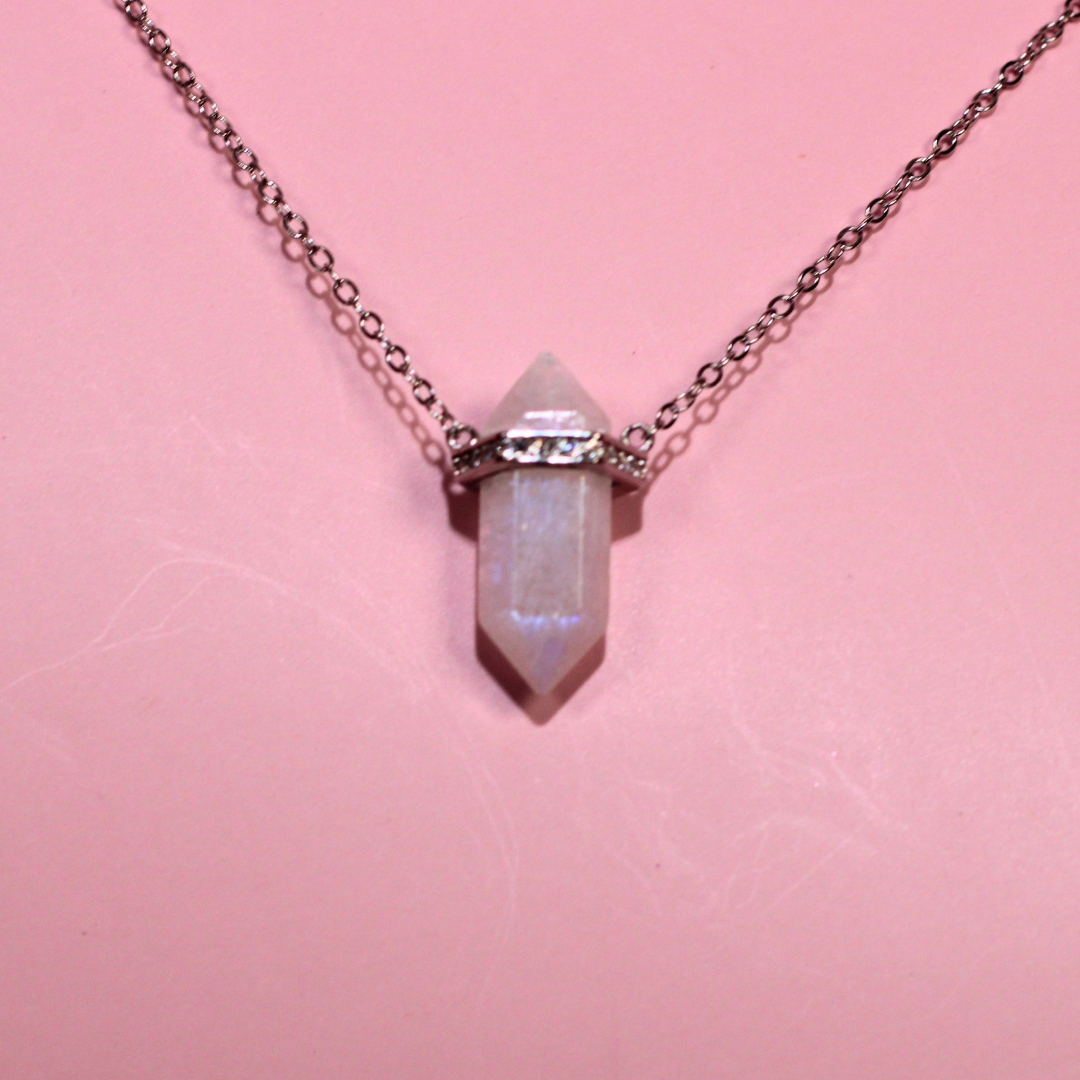 Free Spirit Moonstone Point Necklace