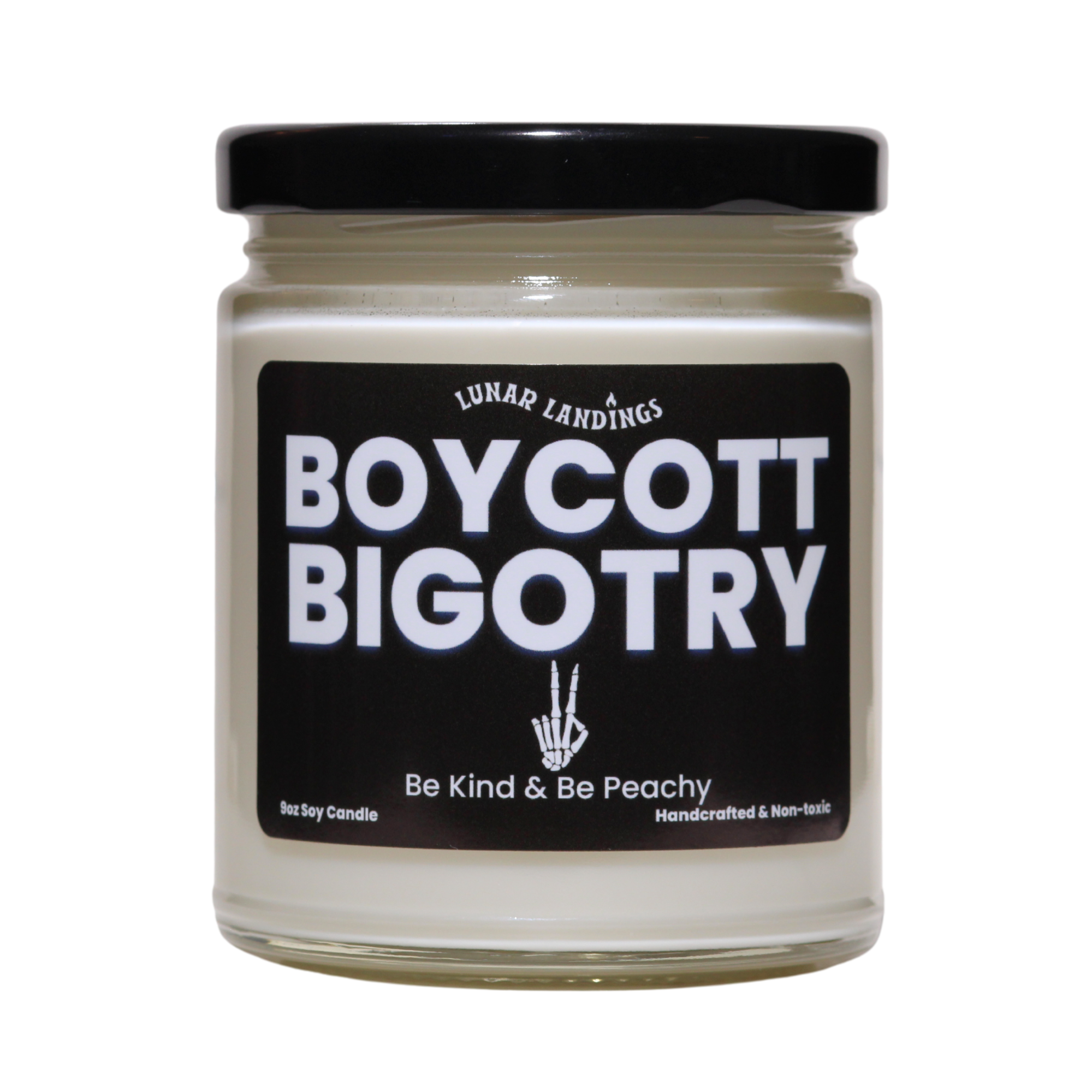 Smells Like Peaches & Boycotting Bigotry Soy Candle