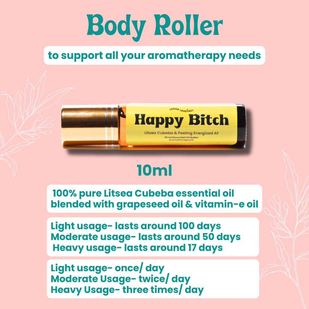 Happy Bitch, Litsea Cubeba Essential Oil Roller