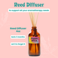 Hippie Bitch Reed Diffuser, Patchouli Essential Oil Infused