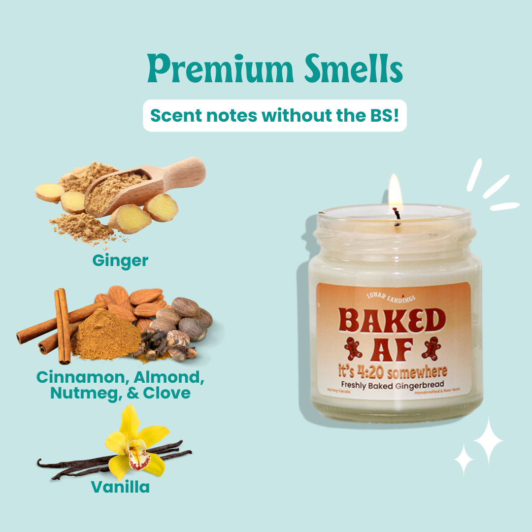 Baked AF, Gingerbread Soy Candle