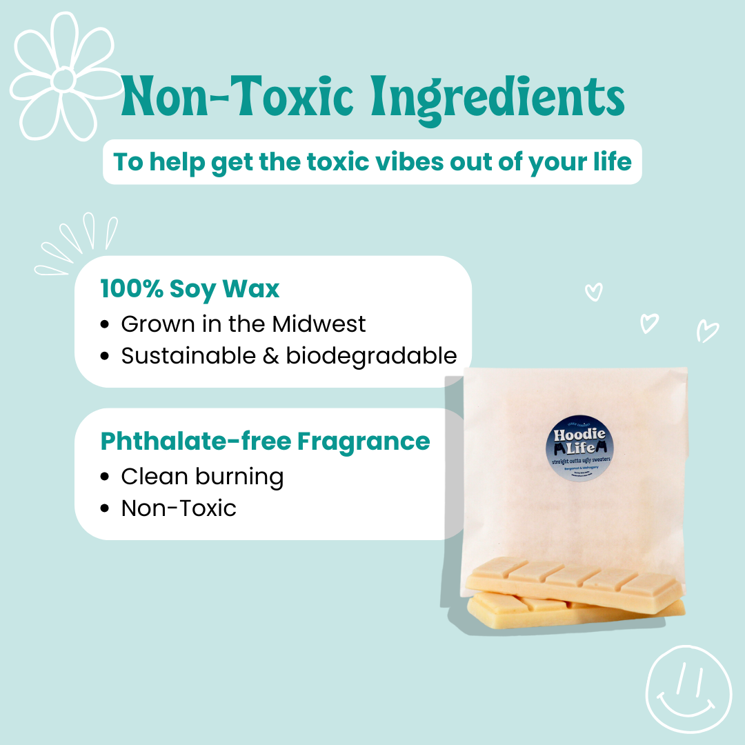 Hoodie Life, Bergamot Mahogany Wax Melts