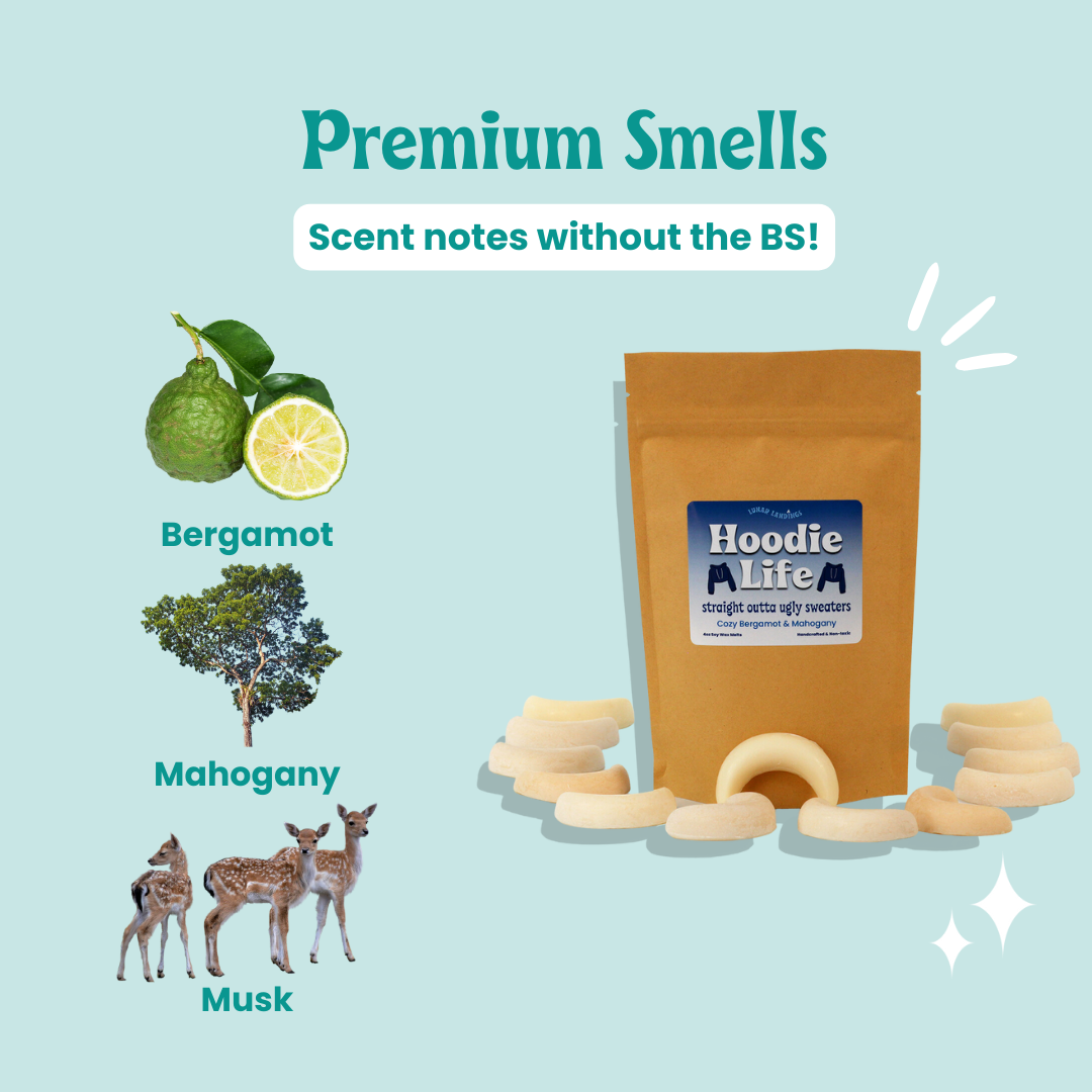 Hoodie Life, Bergamot Mahogany Wax Melts