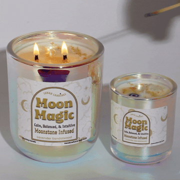 Moonstone Crystal Soy Candle
