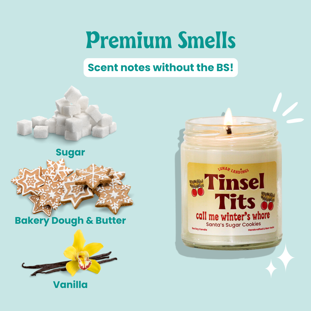 Tinsel Tits, Sugar Cookies Soy Candle