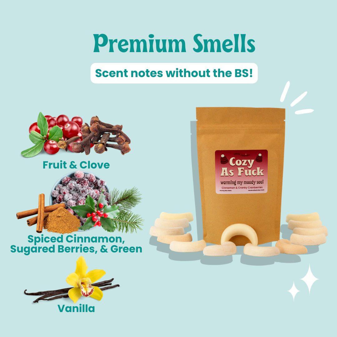 Cozy AF, Cinnamon & Cranberry Wax Melts