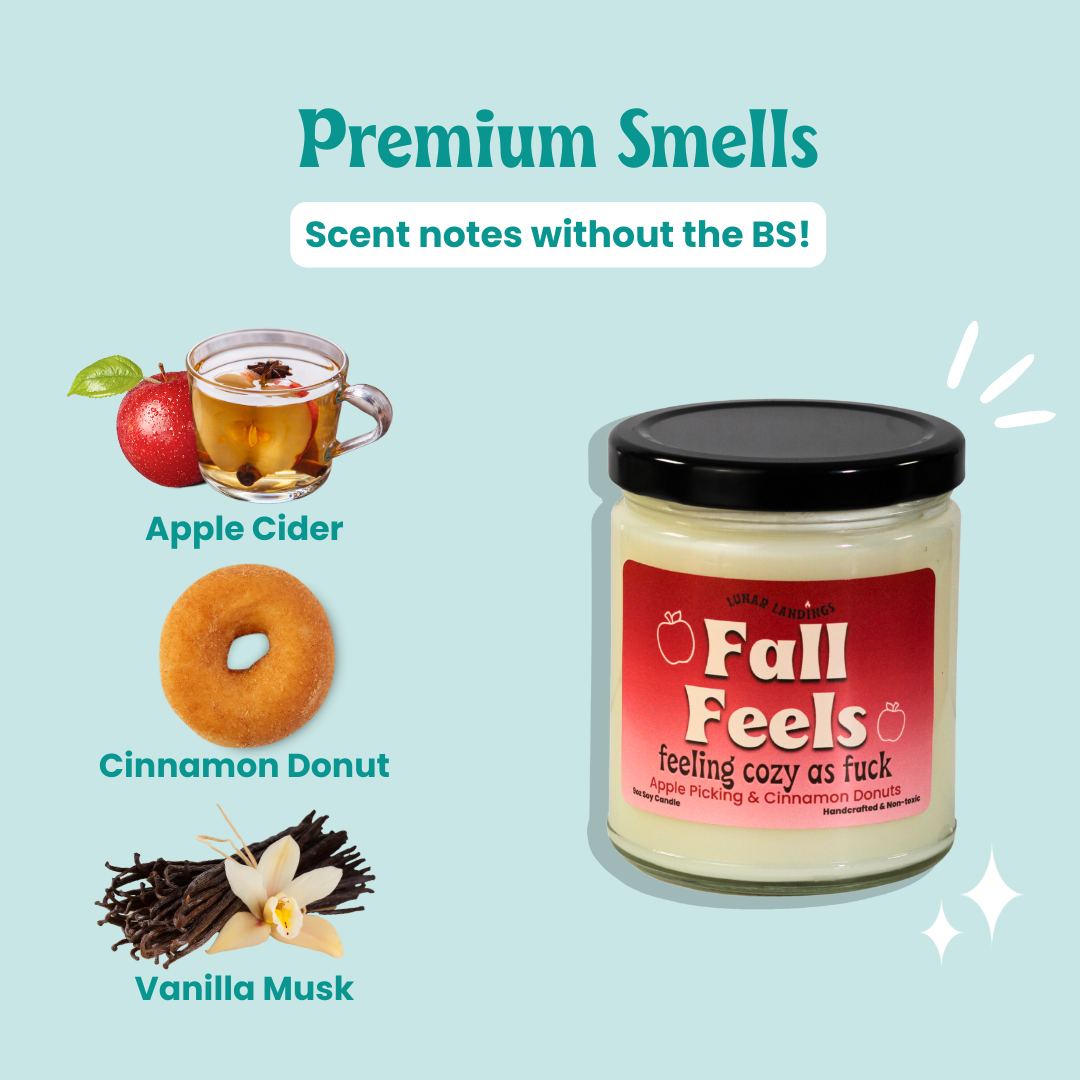Fall Feels, Apple Cider Donut Soy Candle