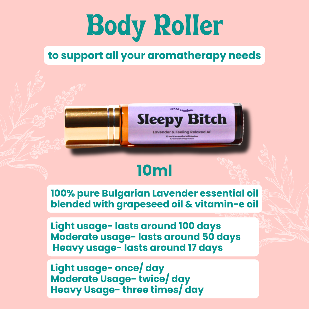 Sleepy Bitch, Lavender Pure Essential Oil Roller