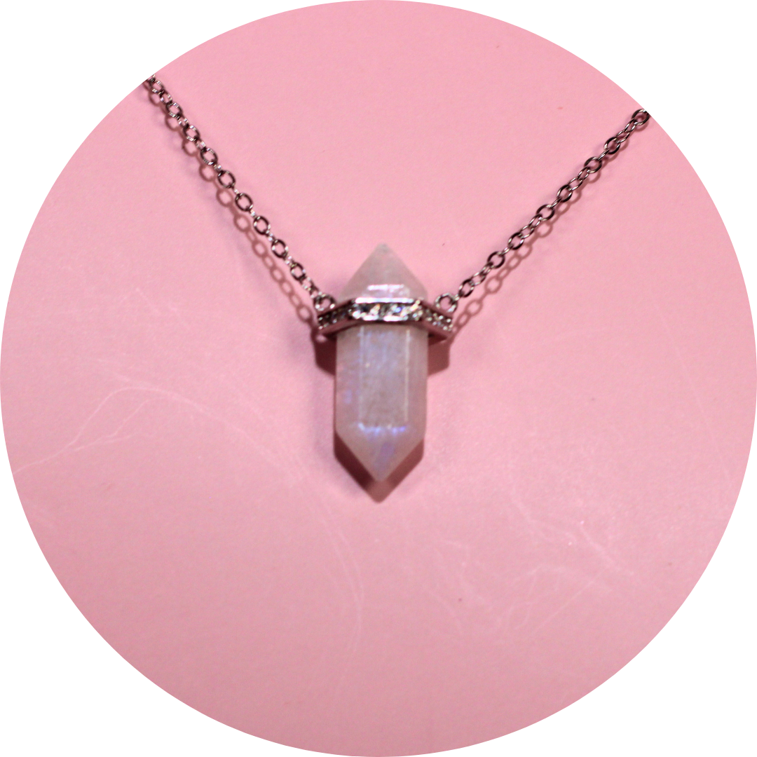 Free Spirit Moonstone Point Necklace