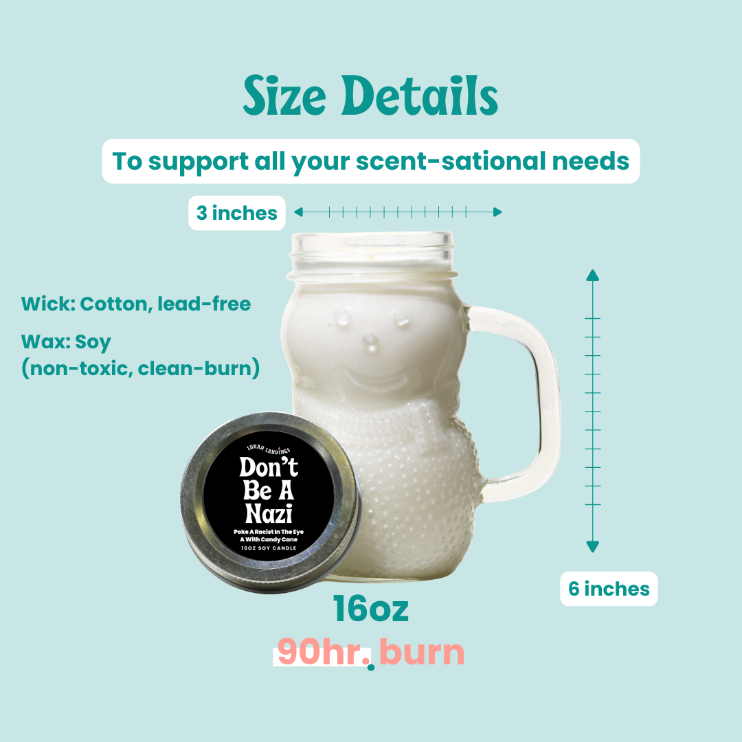 Build Your Own 2-Pack: 16oz Large Protest Snowman Candles (Holiday Edition)