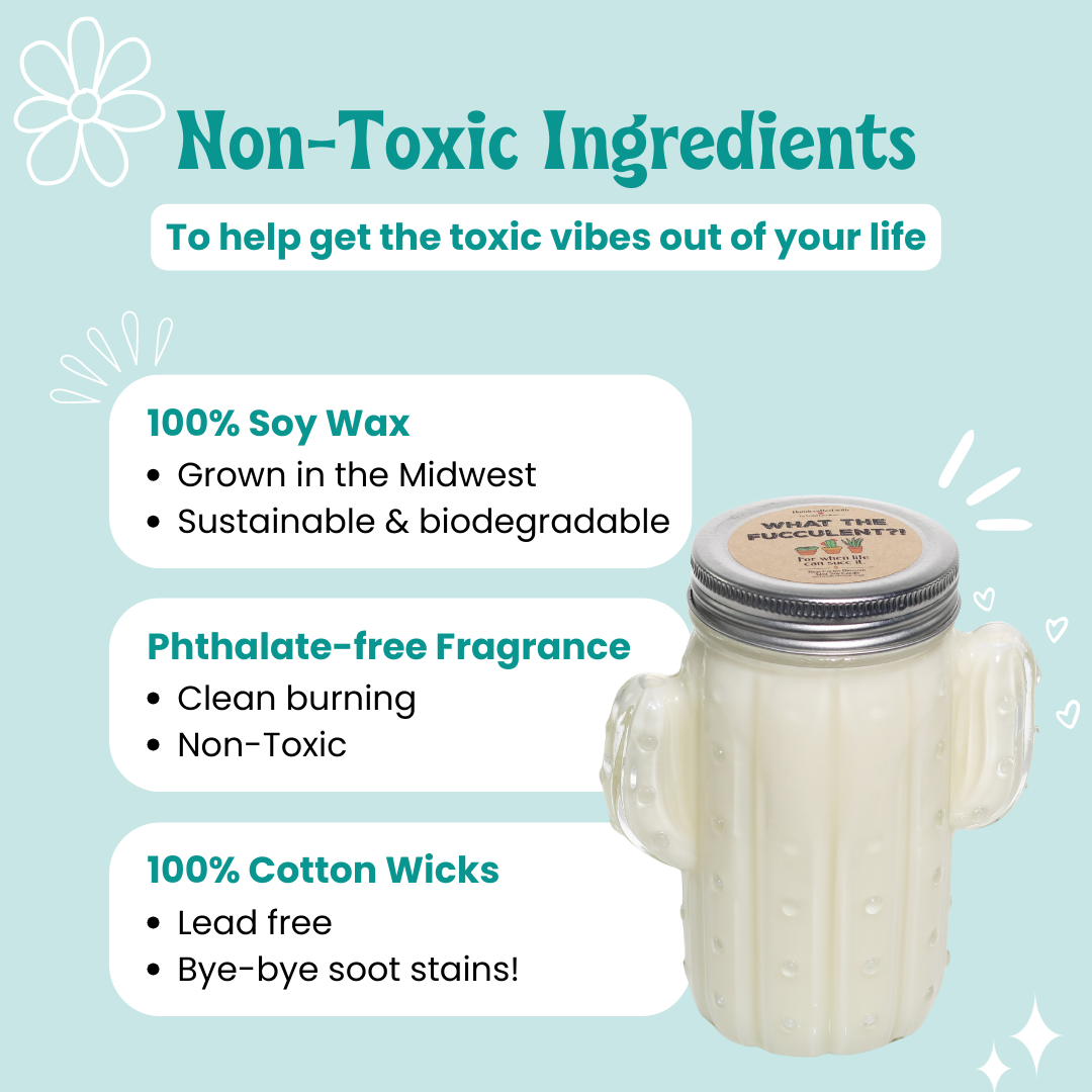 Cactus Container Soy Candle