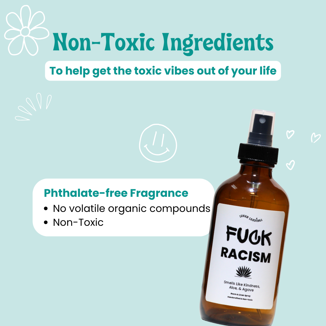 Smells Kindness, Aloe, & Agave Fuck Racism Room & Linen Spray