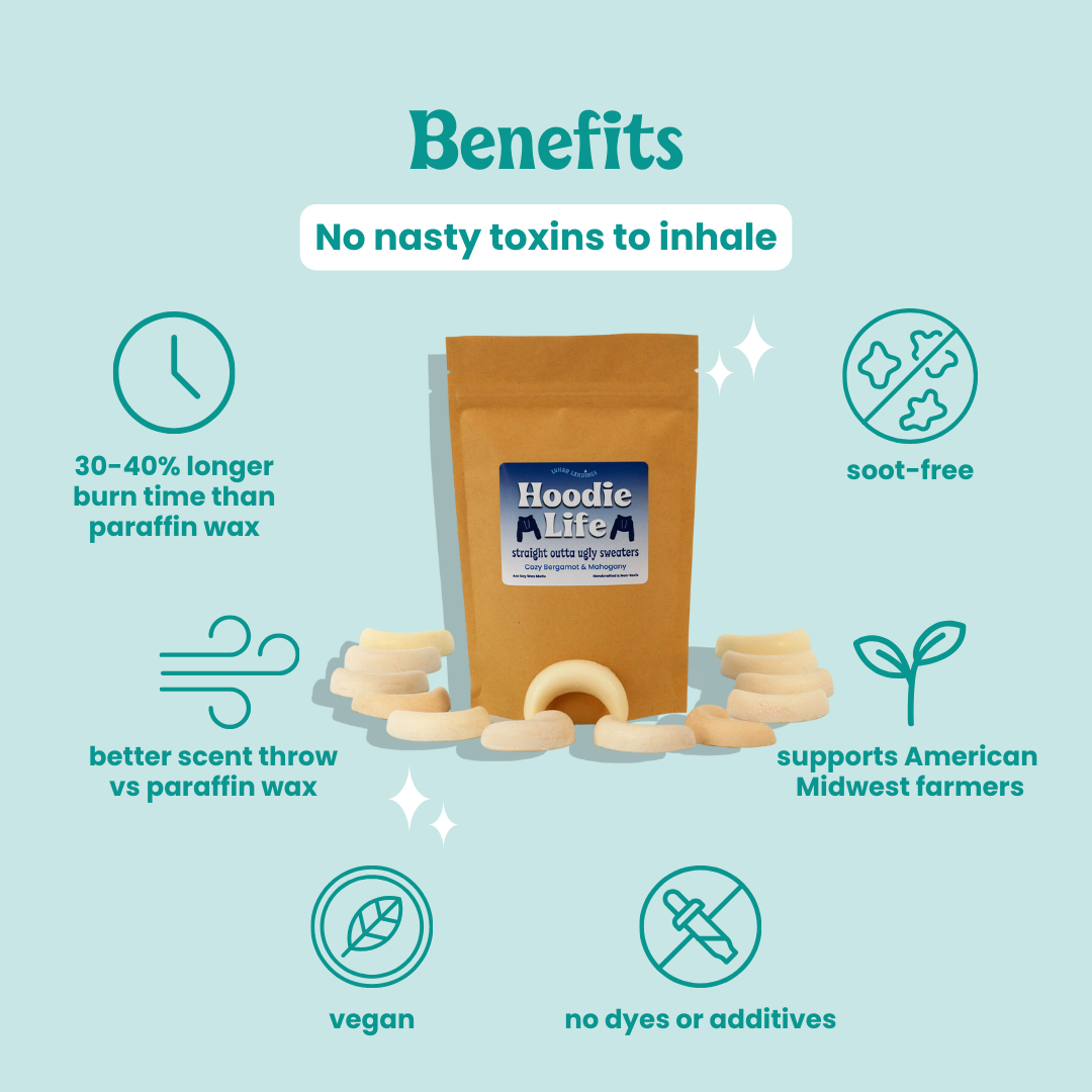 Hoodie Life, Bergamot Mahogany Wax Melts